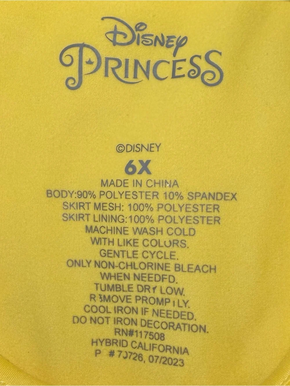 Disney Yellow Belle-Inspired Tulle Princess Dress